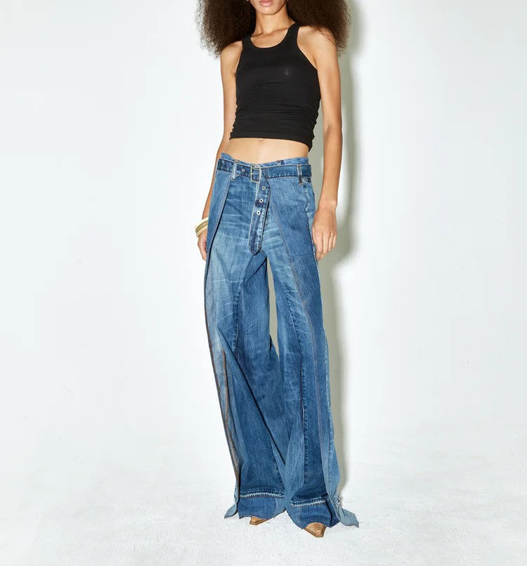 FACON JACMIN Palm Springs Denim Pants