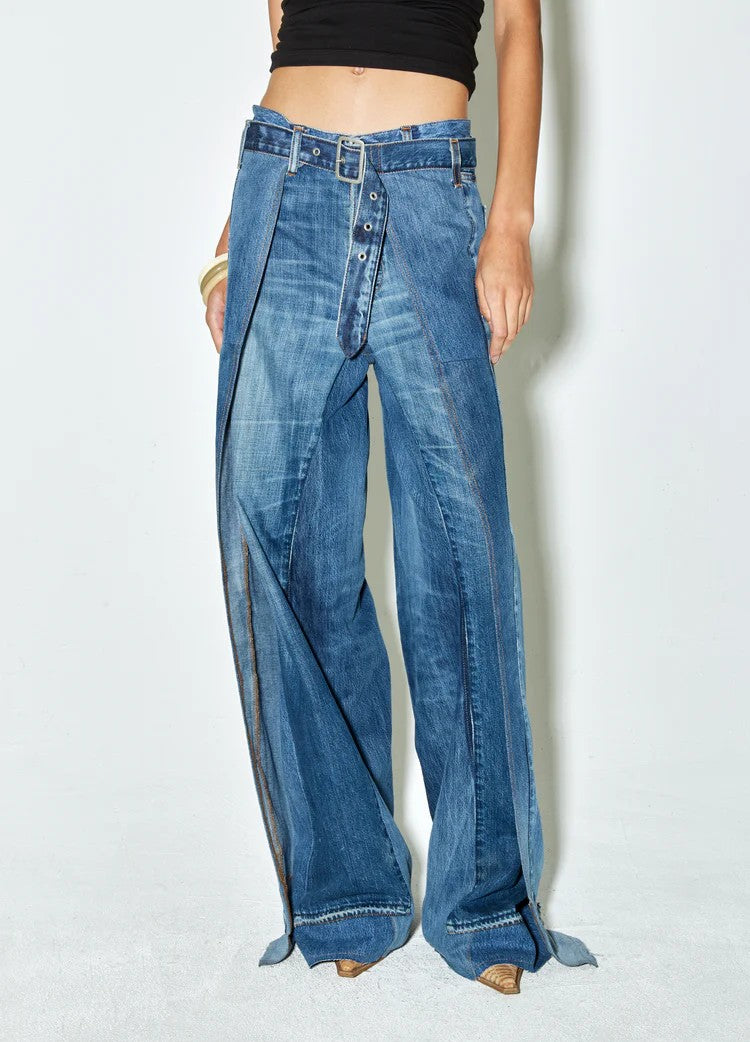 FACON JACMIN Palm Springs Denim Pants