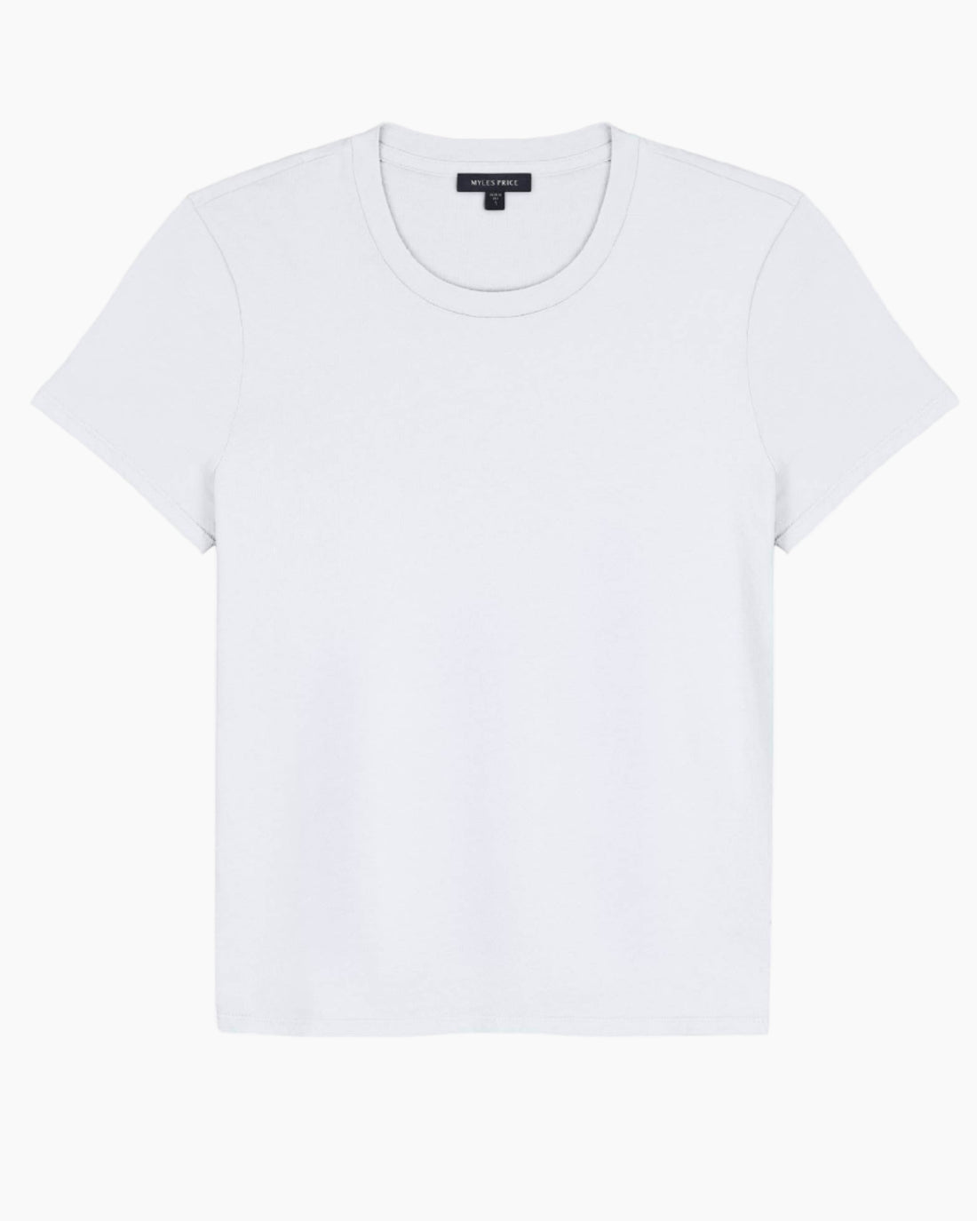 MYLES PRICE Short Sleeve Crew Neck Mini Jersey Tee in Black