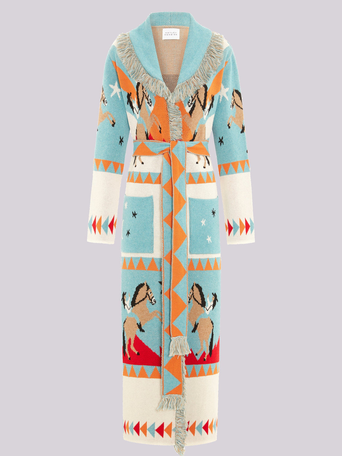 HAYLEY MENZIES Sunrise Rodeo Jacquard Long Cardigan