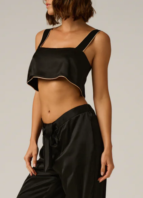 KIKI DE MONTPARNASSE Silk Lounge Bandeau Top