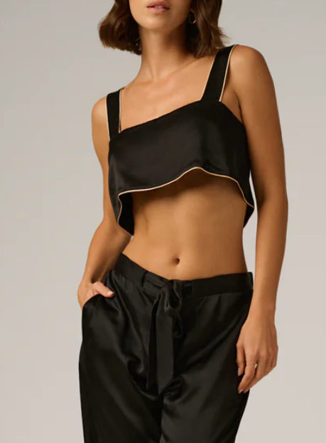 KIKI DE MONTPARNASSE Silk Lounge Bandeau Top