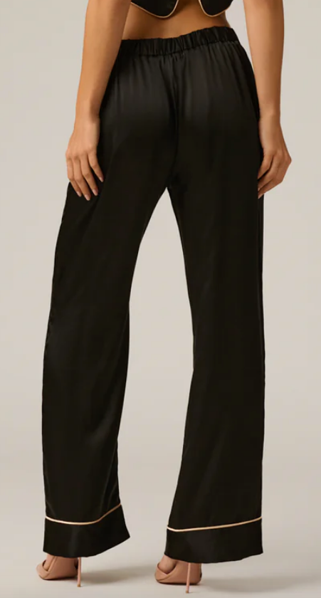 KIKI DE MONTPARNASSE Silk Lounge Tie Up Pant