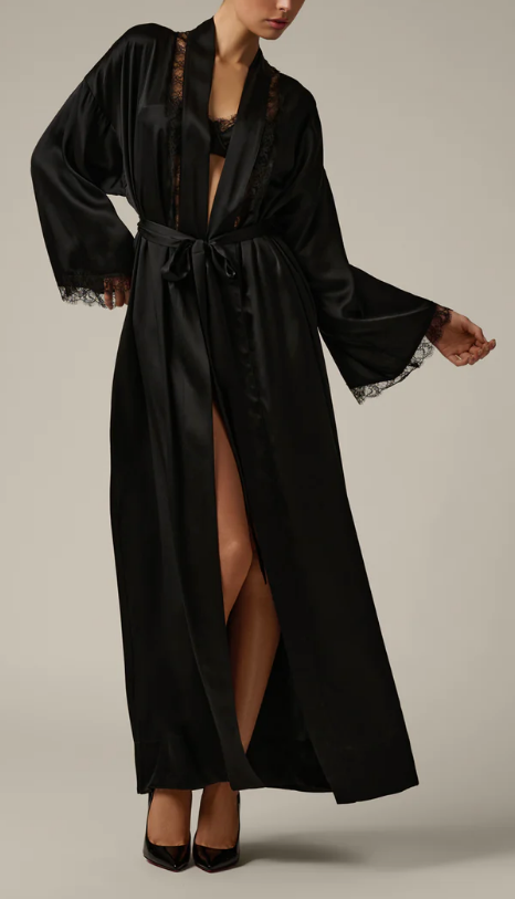 KIKI DE MONTPARNASSE Lace Inset Robe