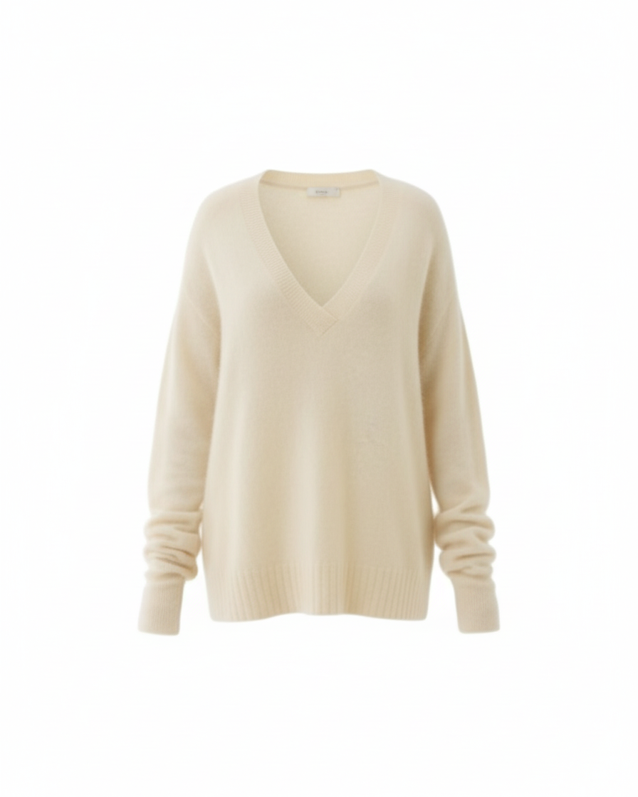 MAJESTIC FILATURES Long Sleeve V-Neck Sweater