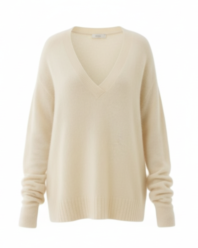 MAJESTIC FILATURES Long Sleeve V-Neck Sweater