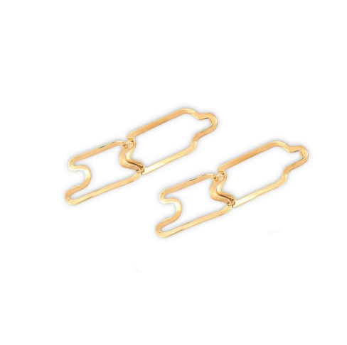 ELIZABETH HOOPER Puzzle Wave Double Earrings