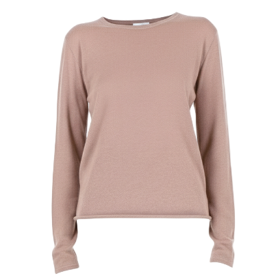 MAJESTIC FILATURES Long Sleeve Cashmere Crewneck Brown