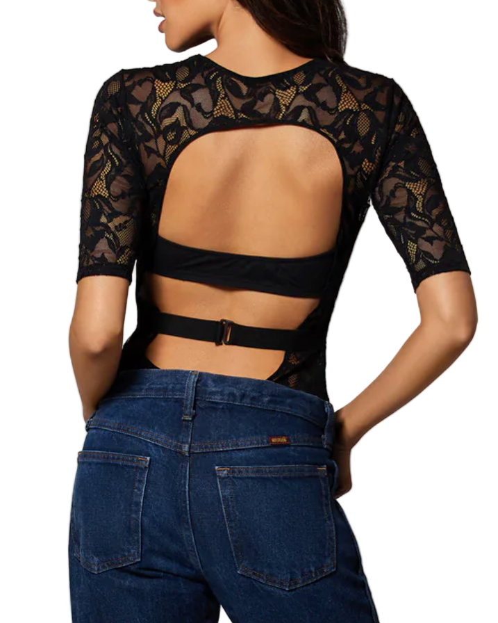 KIKI DE MONTPARNASSE Sophie Stretch Lace Bodysuit