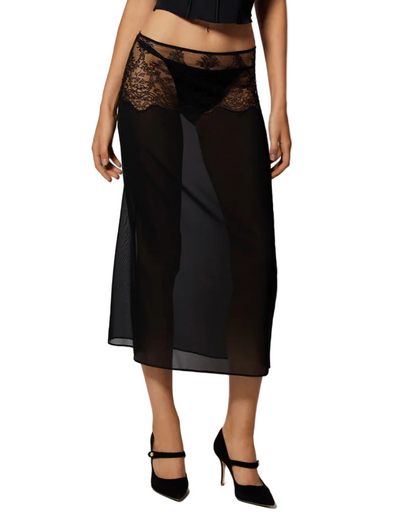 KIKI DE MONTPARNASSE La Follie Lace Galloon Skirt