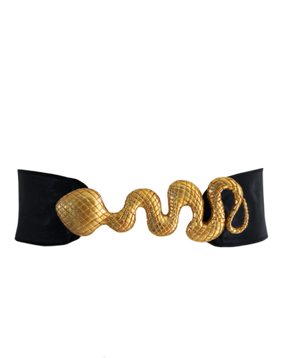 ELSA VALENCIA Angelita Snake Belt in Gold