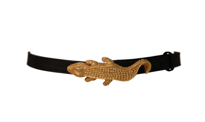 ELSA VALENCIA Melina Alligator Leather Belt