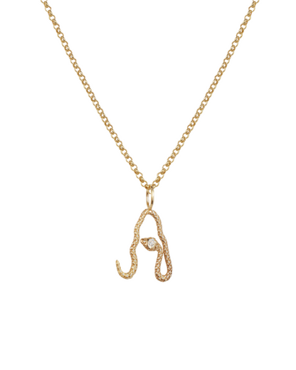 ELSA VALENCIA Snake Pendant Necklace