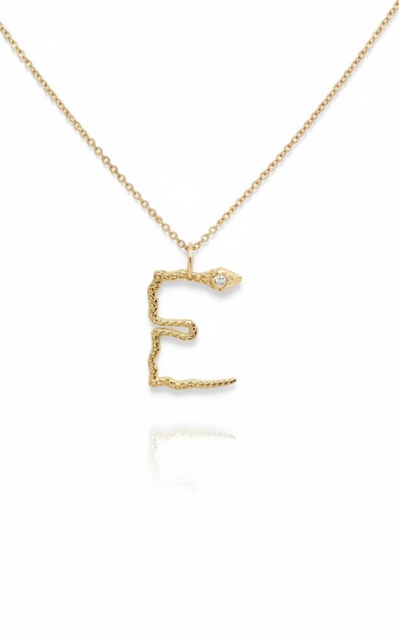 ELSA VALENCIA Snake Pendant Necklace
