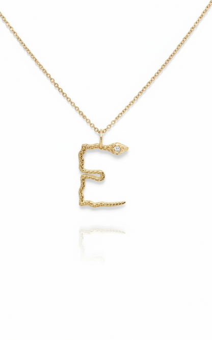 ELSA VALENCIA Snake Pendant Necklace