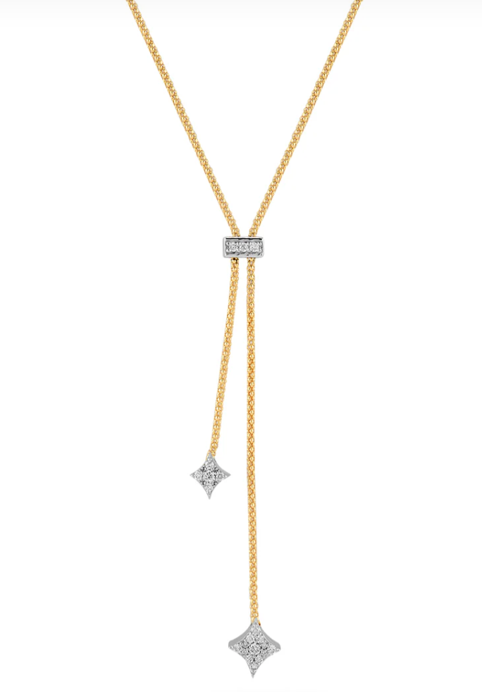 MIREL Diamond Starlight Bolo-Tie Necklace
