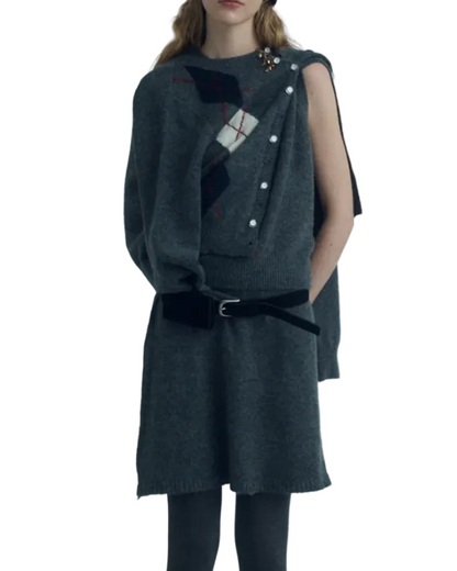 DROP EDITION Argyle Knit Set