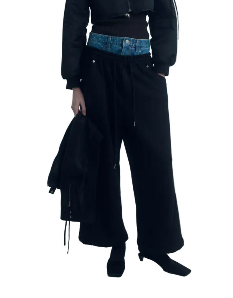 DROP EDITION Denim Waist Sweatpants