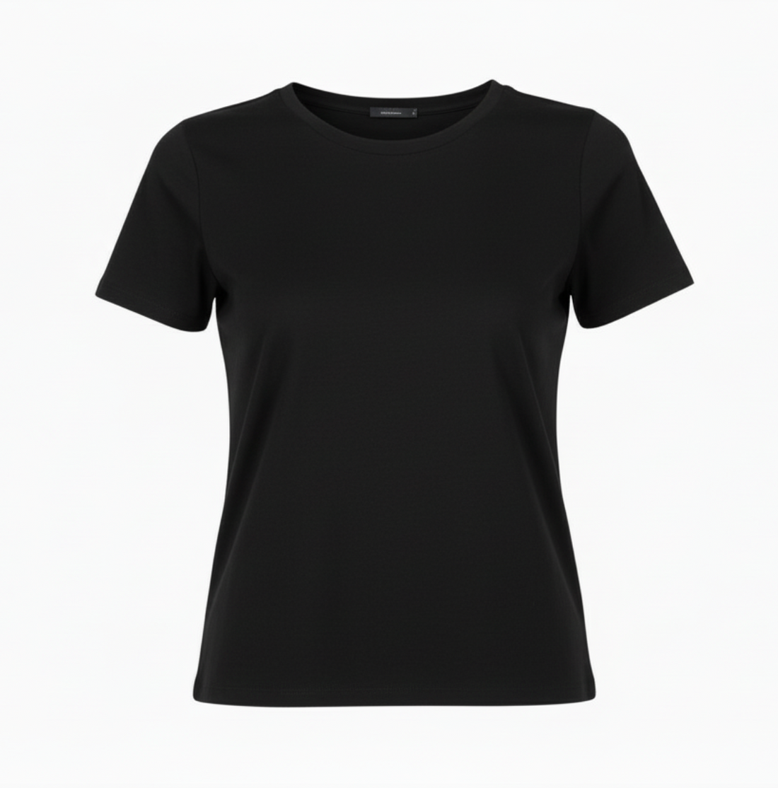 MAJESTIC FILATURES Short Sleeve Cashmere Crewneck Black