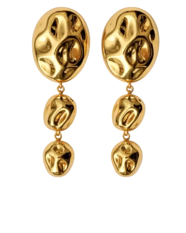 FEDERICA TOSI Stone Earring Gold