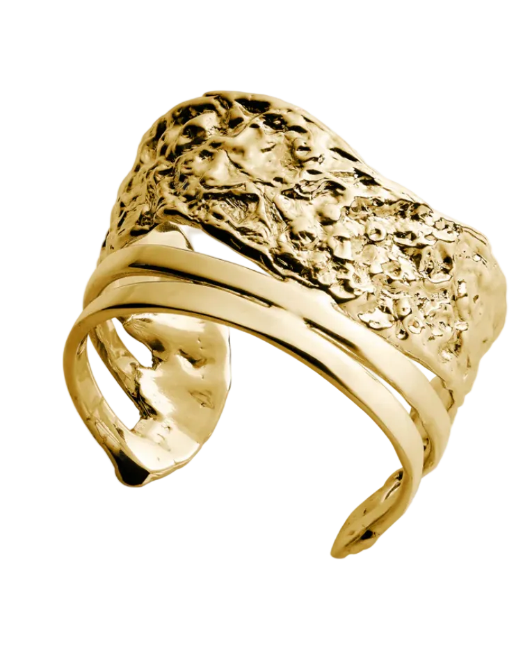 ELIZABETH HOOPER Hybrid Wax Cuff Gold