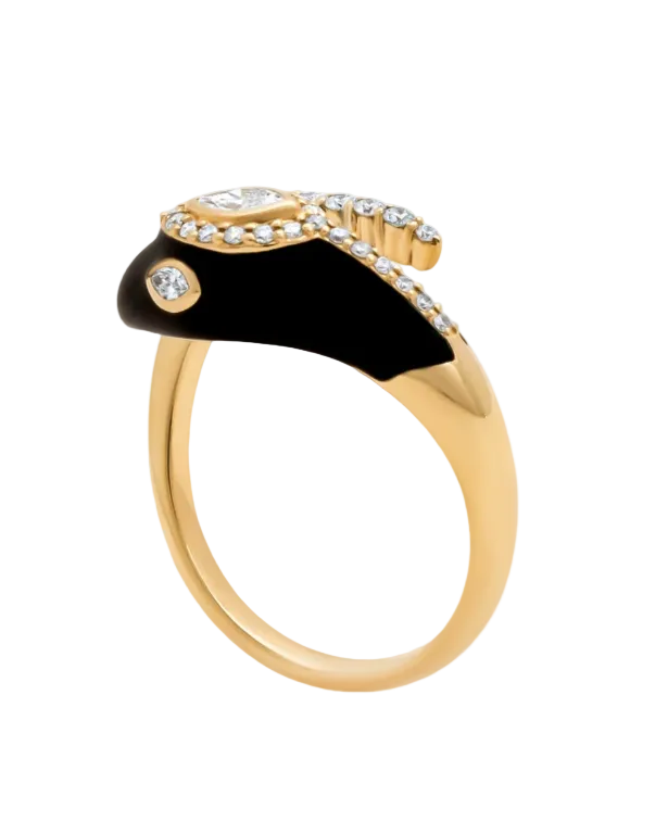 ELYZIAN Diamond Serpent Ring