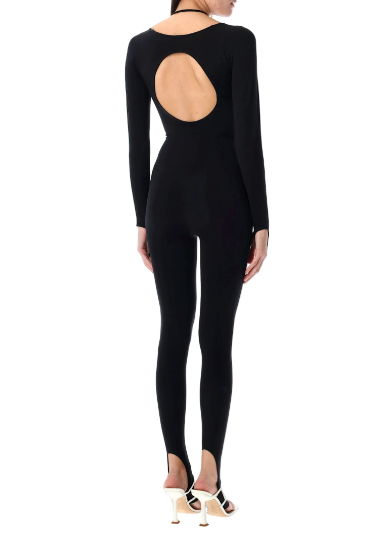 ANDREADAMO Sculpting Jersey Cut-out Jumpsuit