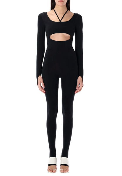 ANDREADAMO Sculpting Jersey Cut-out Jumpsuit