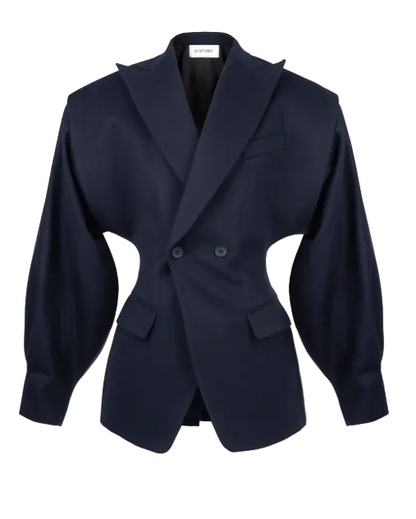SITUATIONIST Dark Blue Cashmere Jacket