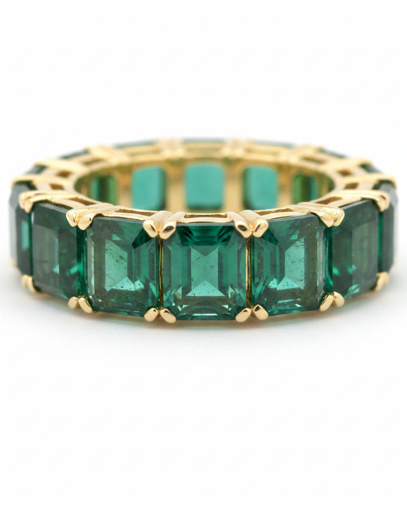TALES OF STONES Emerald Eternity Ring