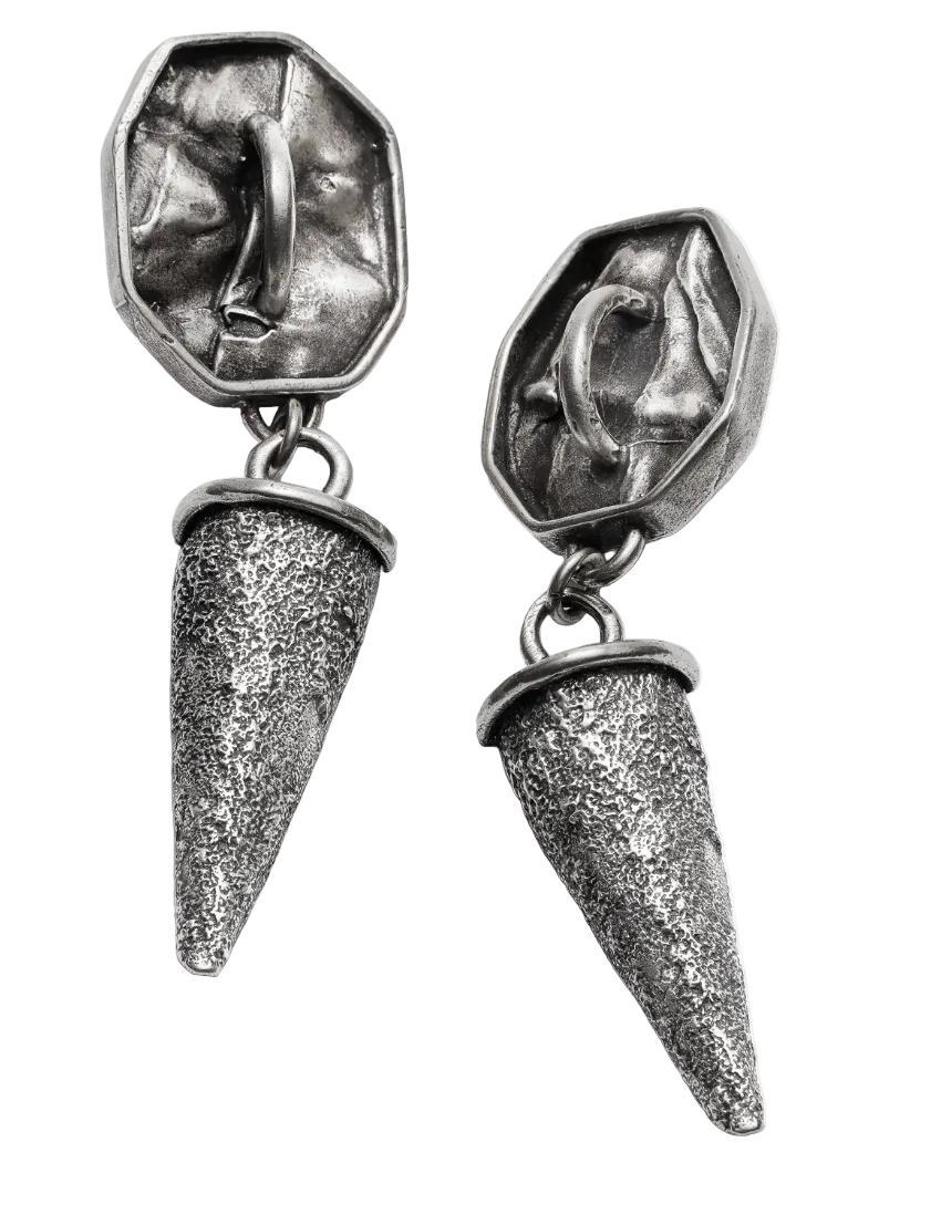 ELIZABETH HOOPER Textural Earrings