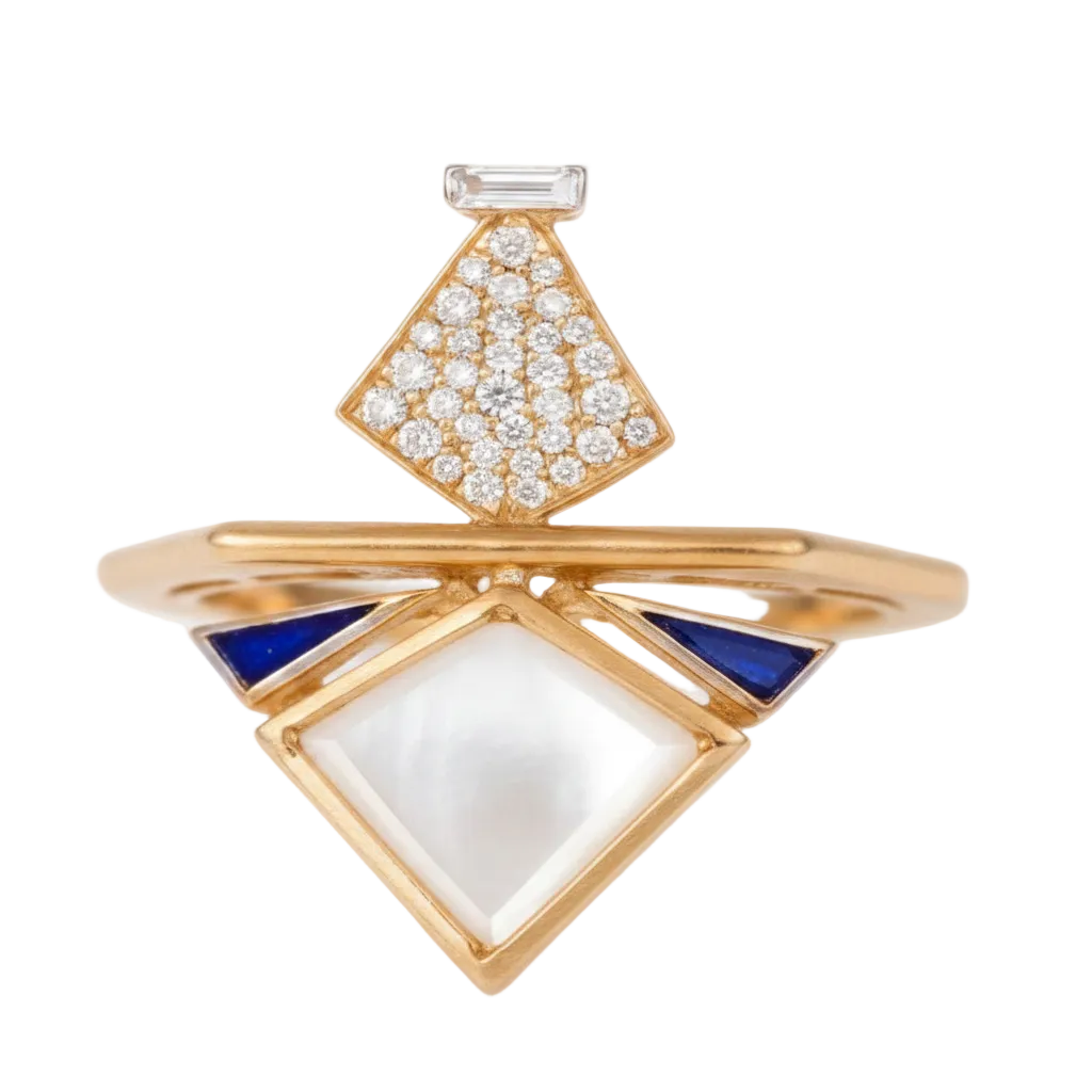 TALES OF STONES Nina Geometric Ring