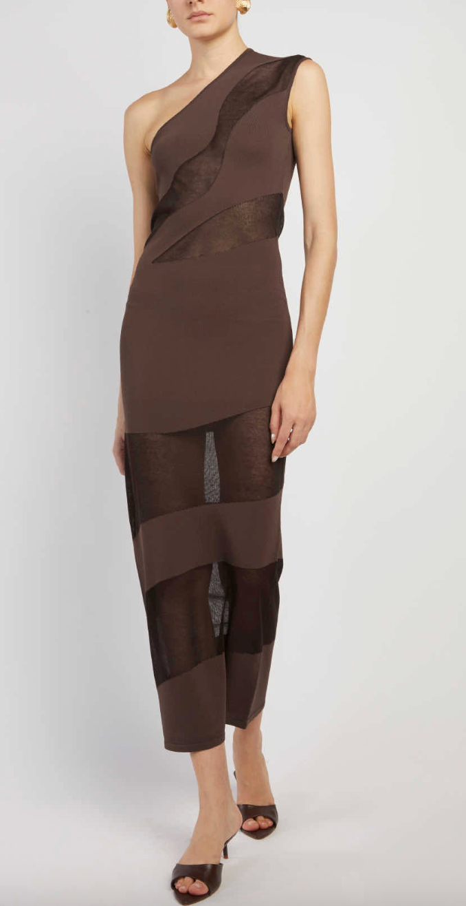 FEDERICA TOSI Sheer Cut Out Dress