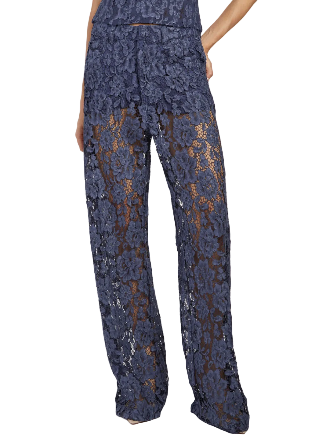 FEDERICA TOSI Sheer Floral Pants