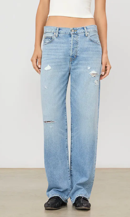 ETERNE Saint Light Wash Boyfriend Jeans