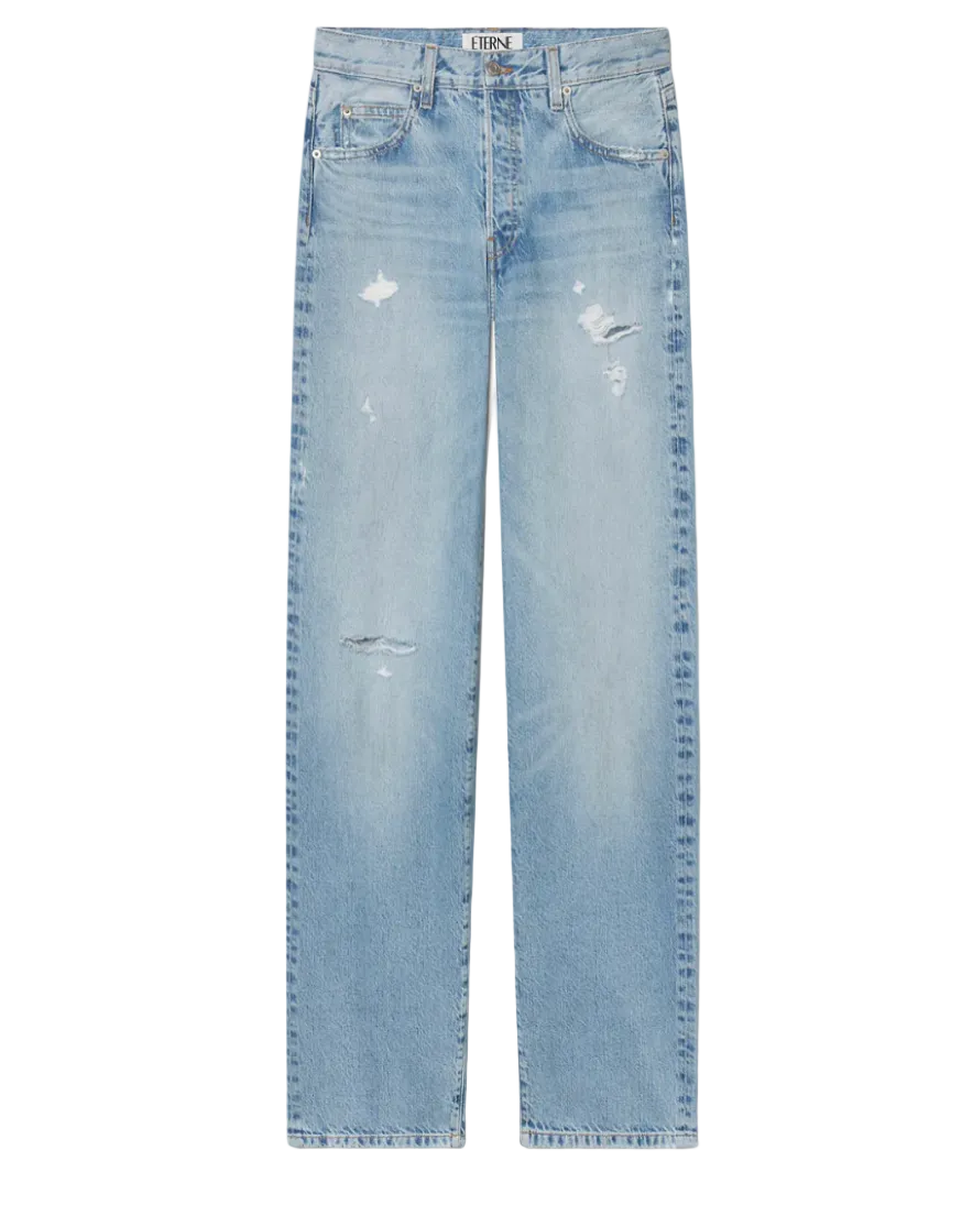 ETERNE Saint Light Wash Boyfriend Jeans