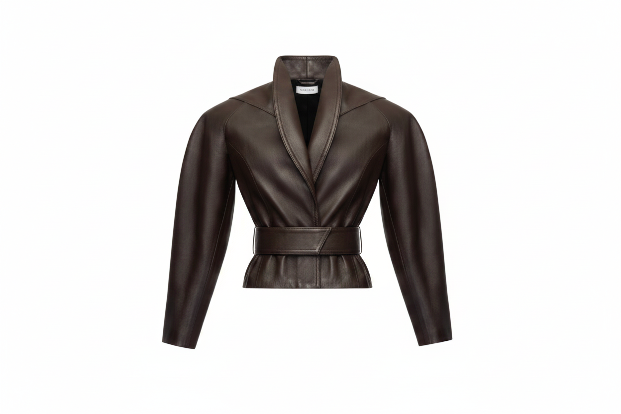 SITUATIONIST Brown Moto Jacket