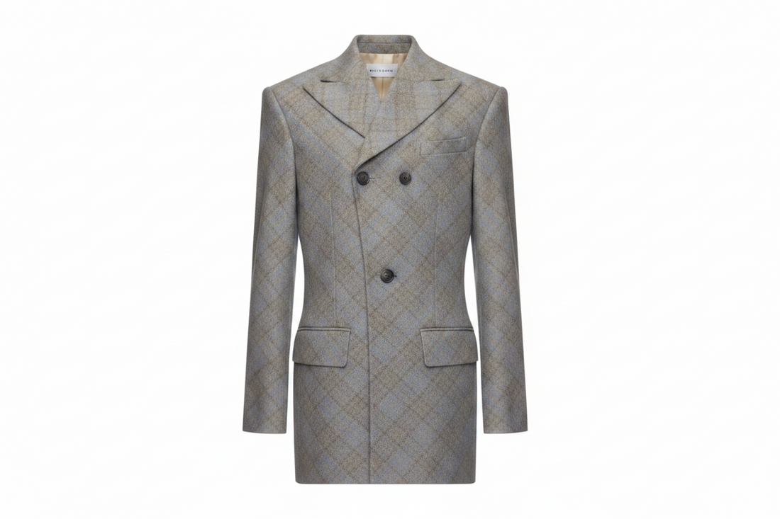 SITUATIONIST Houndstooth Grey Coat