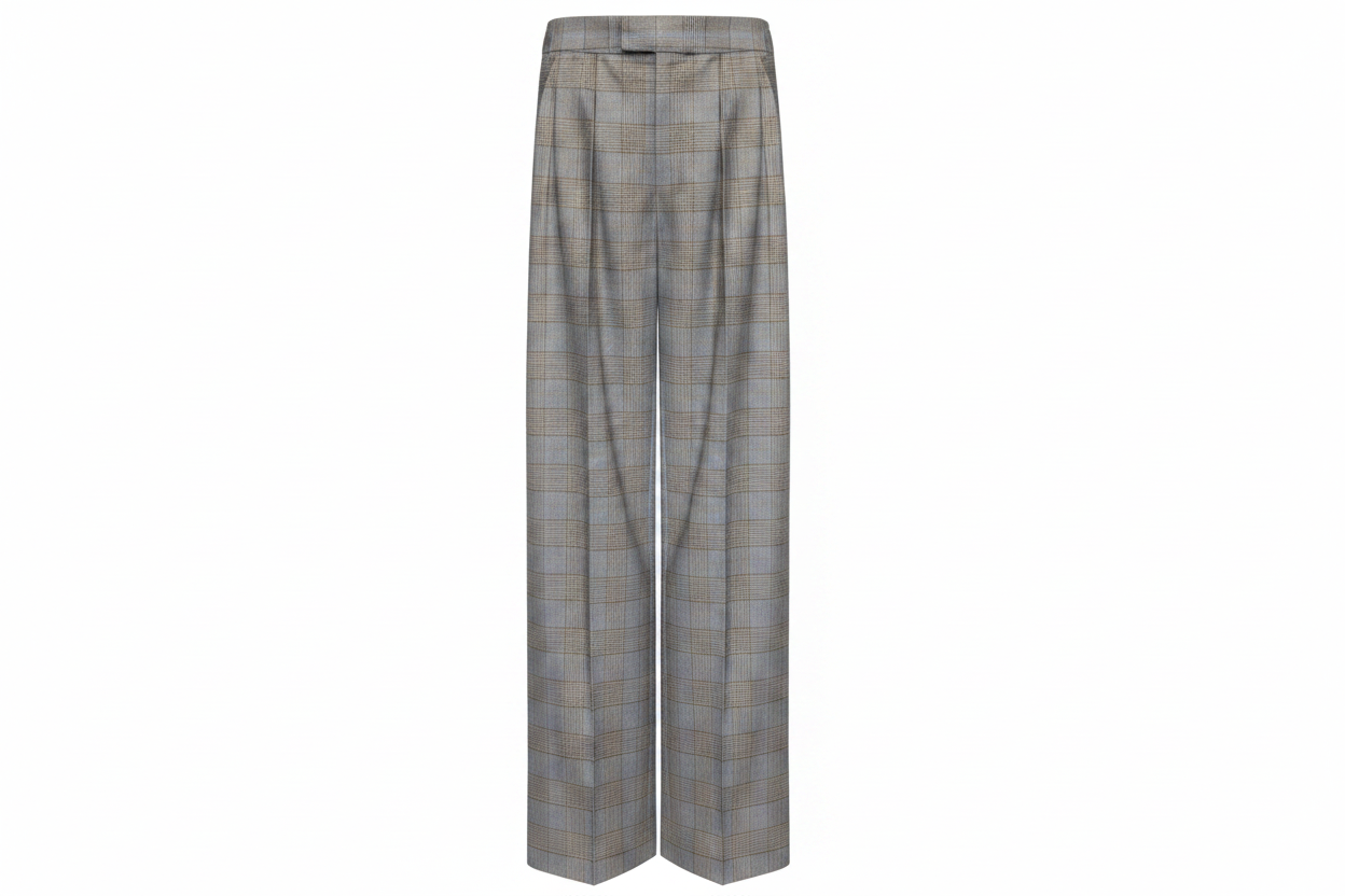 SITUATIONIST Houndstooth Grey Trousers
