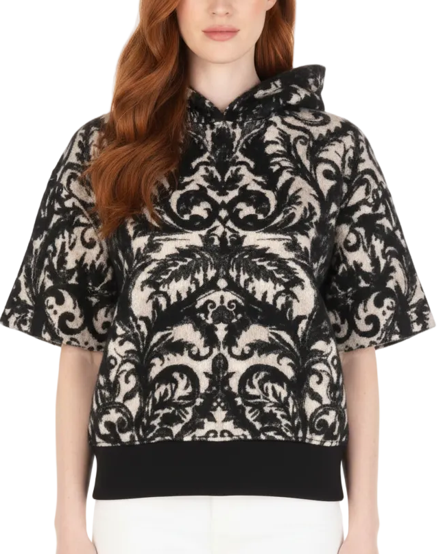 BONBOM Sophia Cropped Embroidered Jumper