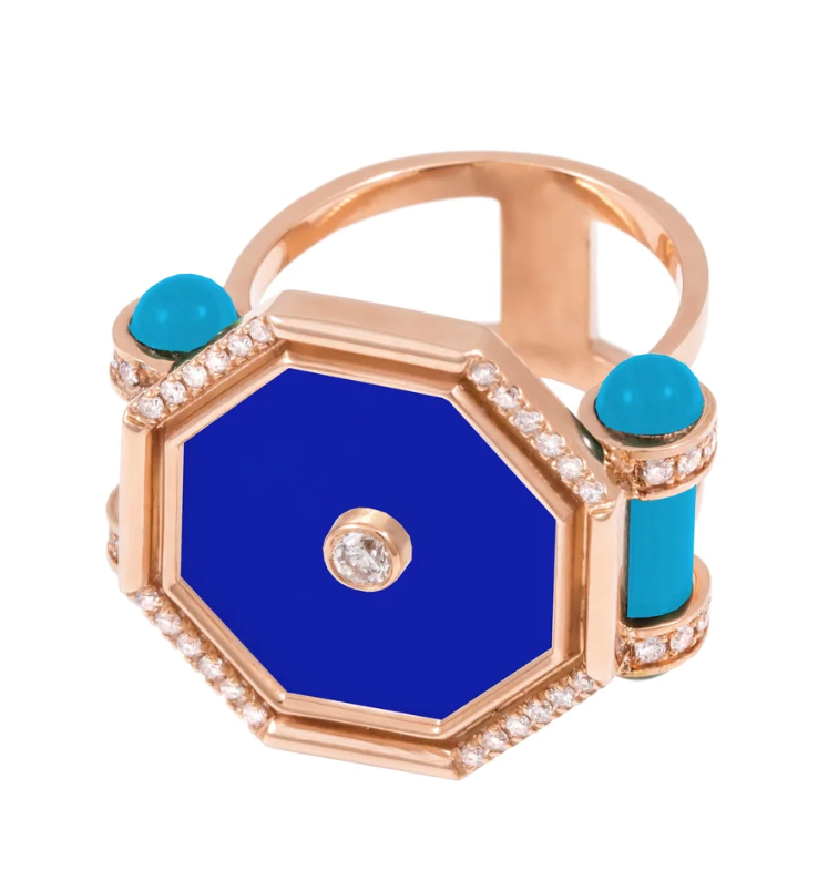 TALES OF STONES Amulet Lapis Ring