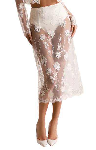 KIKI DE MONTPARNASSE Dominique Midi Skirt