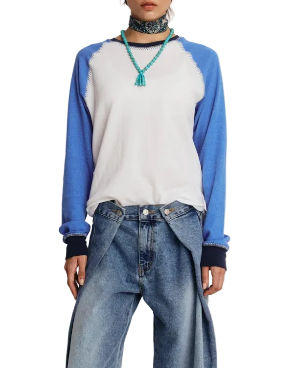 DROP EDITION Faded Raglan Tee