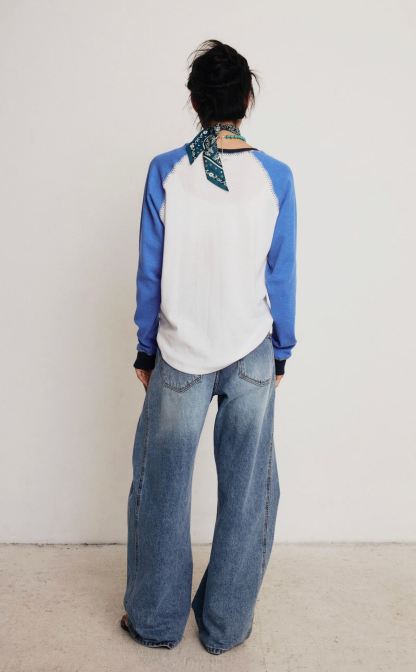 DROP EDITION Faded Raglan Tee