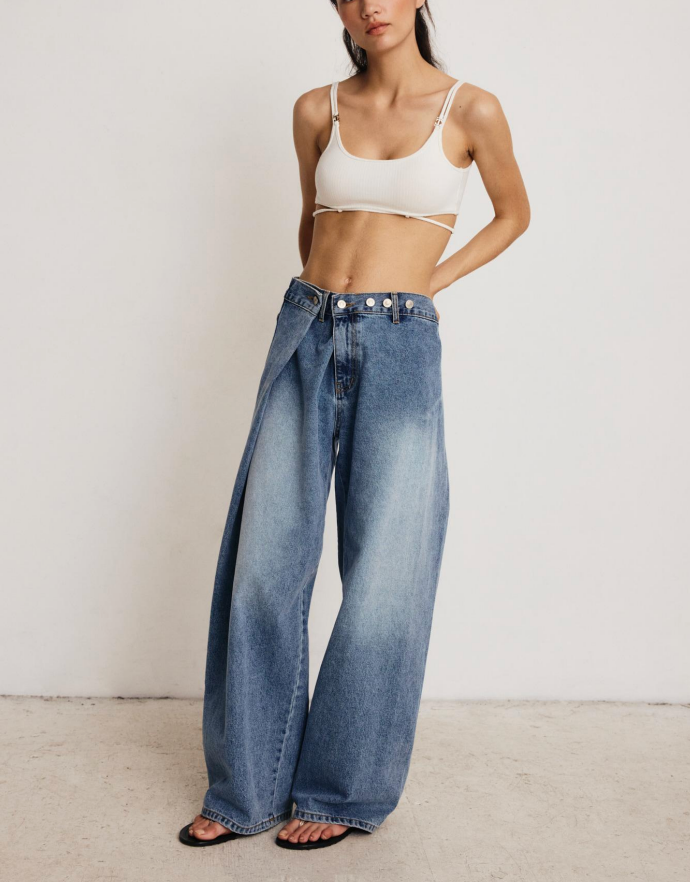 DROP EDITION Adjustable Bleu Jeans