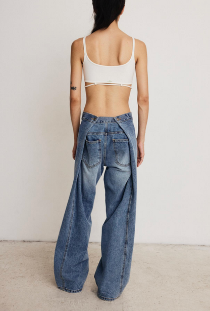 DROP EDITION Adjustable Bleu Jeans