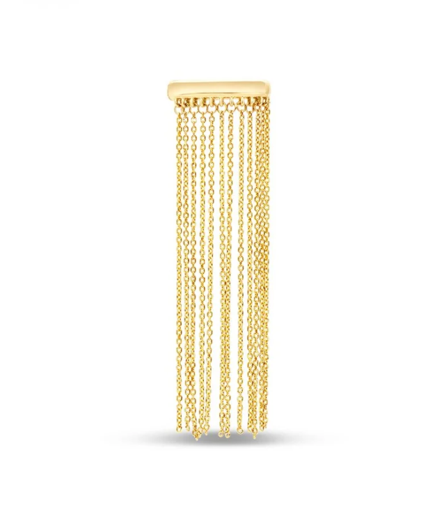 ELYZIAN Gold Fringe Chain Ear Cuff