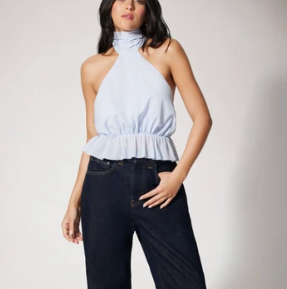KIKI DE MONTPARNASSE Georgette Halter Top