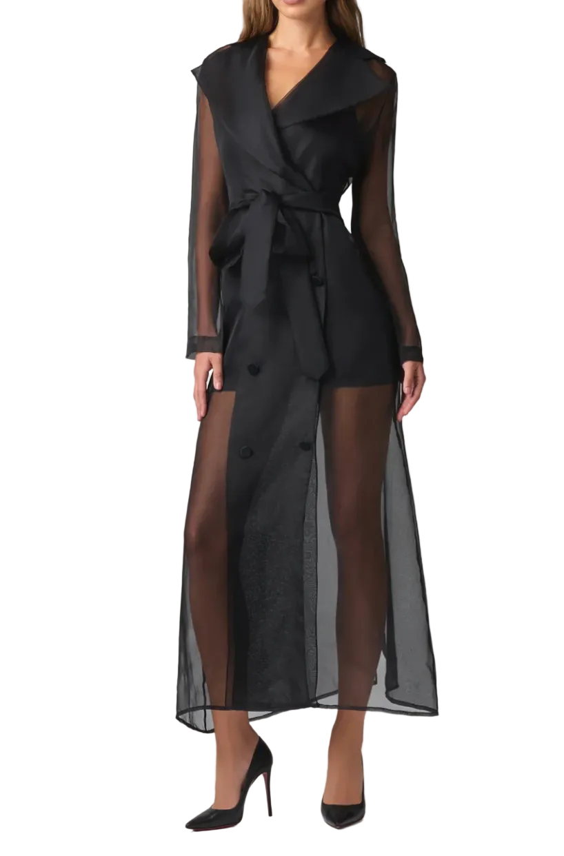 KIKI DE MONTPARNASSE Soie Organza Trench
