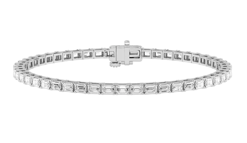 LUMENIRI East West Emerald Cut Tennis Bracelet